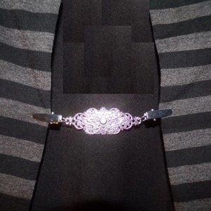 Sweater,  Blouse, Shawl, Clips ~ Garment ~ Silver ~ Victorian